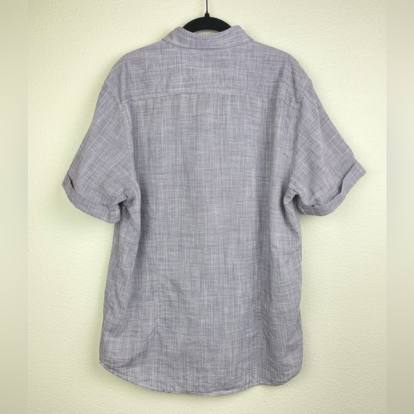 Robert Graham Men's XL Massimo Tailored Fit Linen Blend Shirt Purple Flip Cuff - Picture 12 of 13